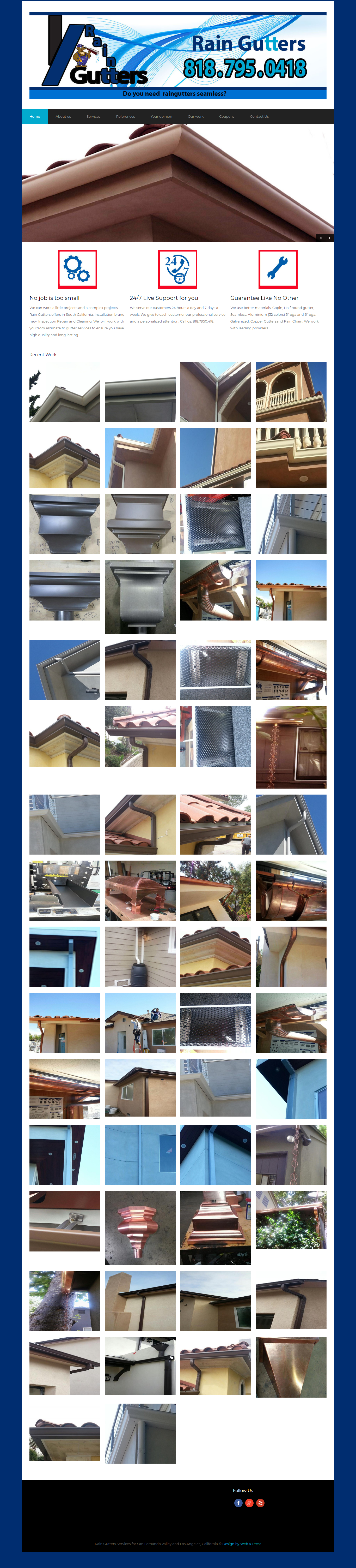 Rain Gutter seemless