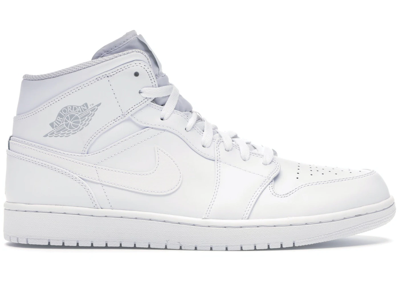 Jordan 1 Mid White/Pure Platinum