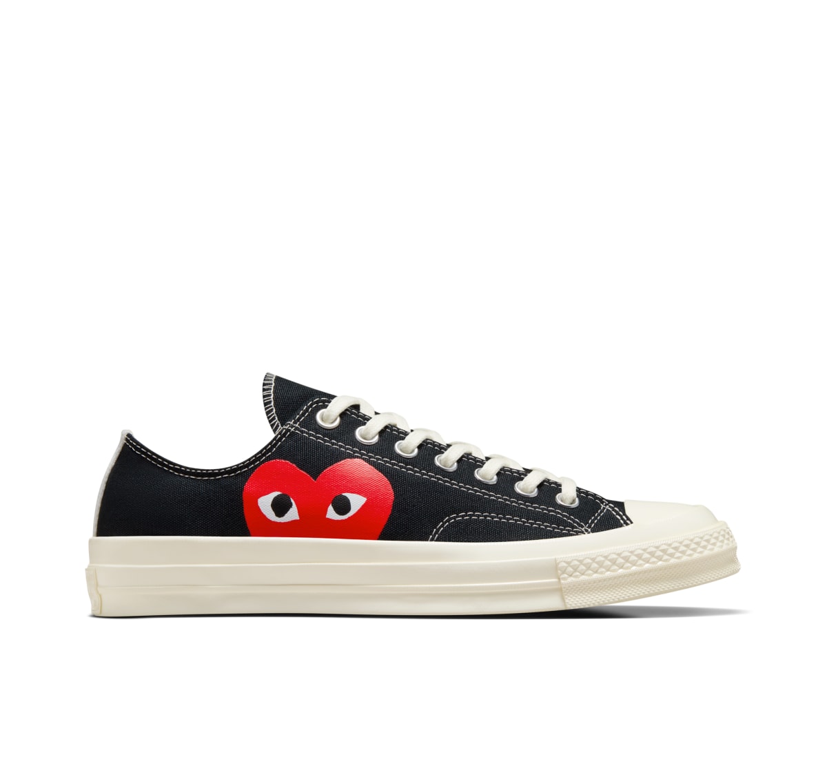 Converse CDG PLAY Chuck 70 "Black / White / High Risk Red"