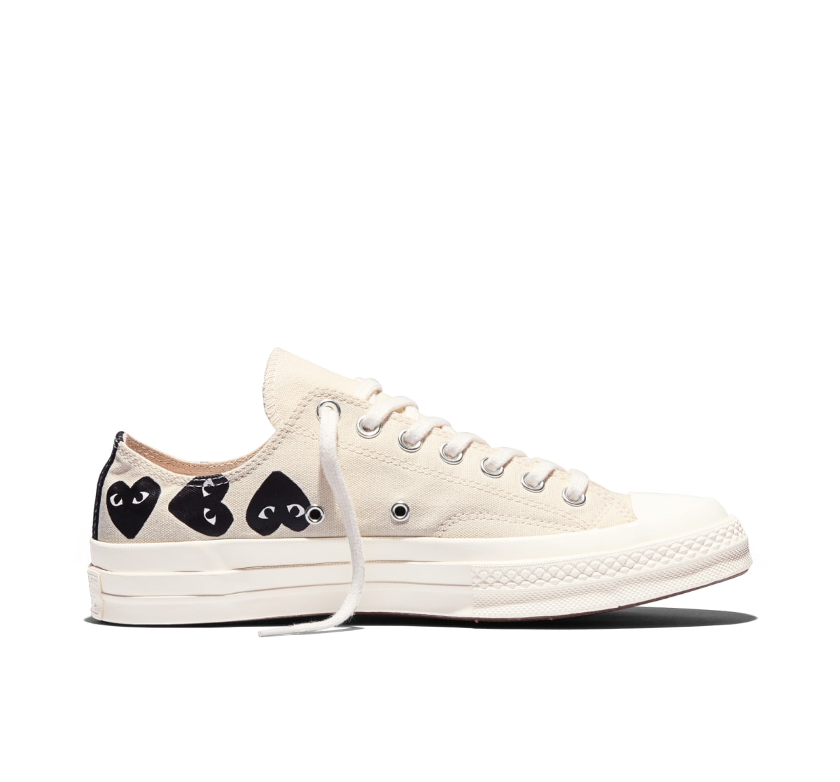 Converse CDG PLAY Chuck 70 Multi Heart "Milk / Black / Egret"