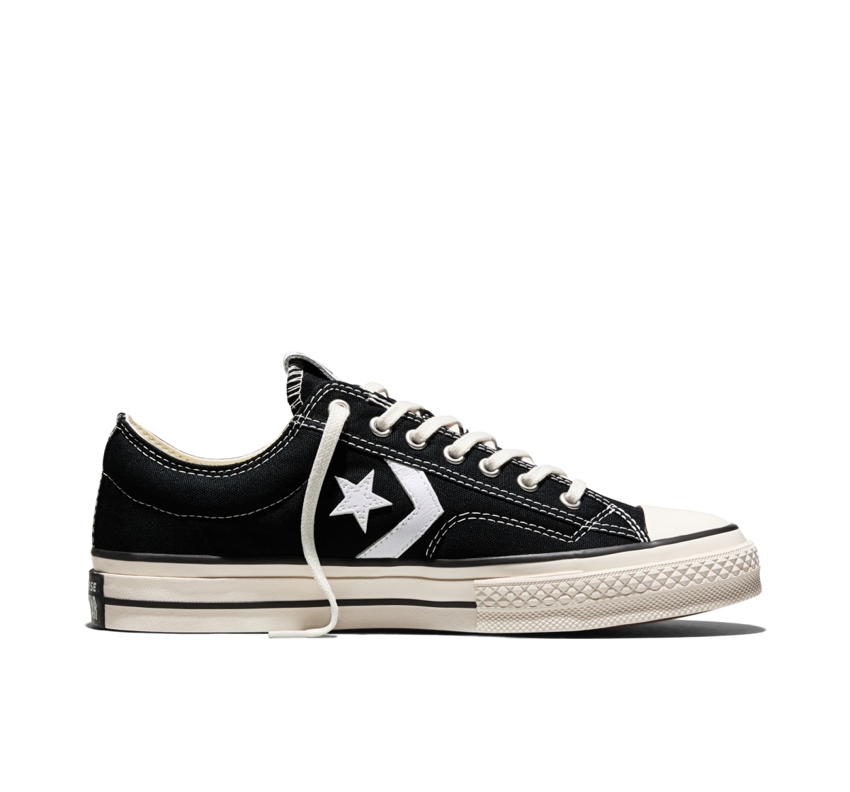 Converse Star Player 76 Premium Canvas "Black / Vintage White / Black"