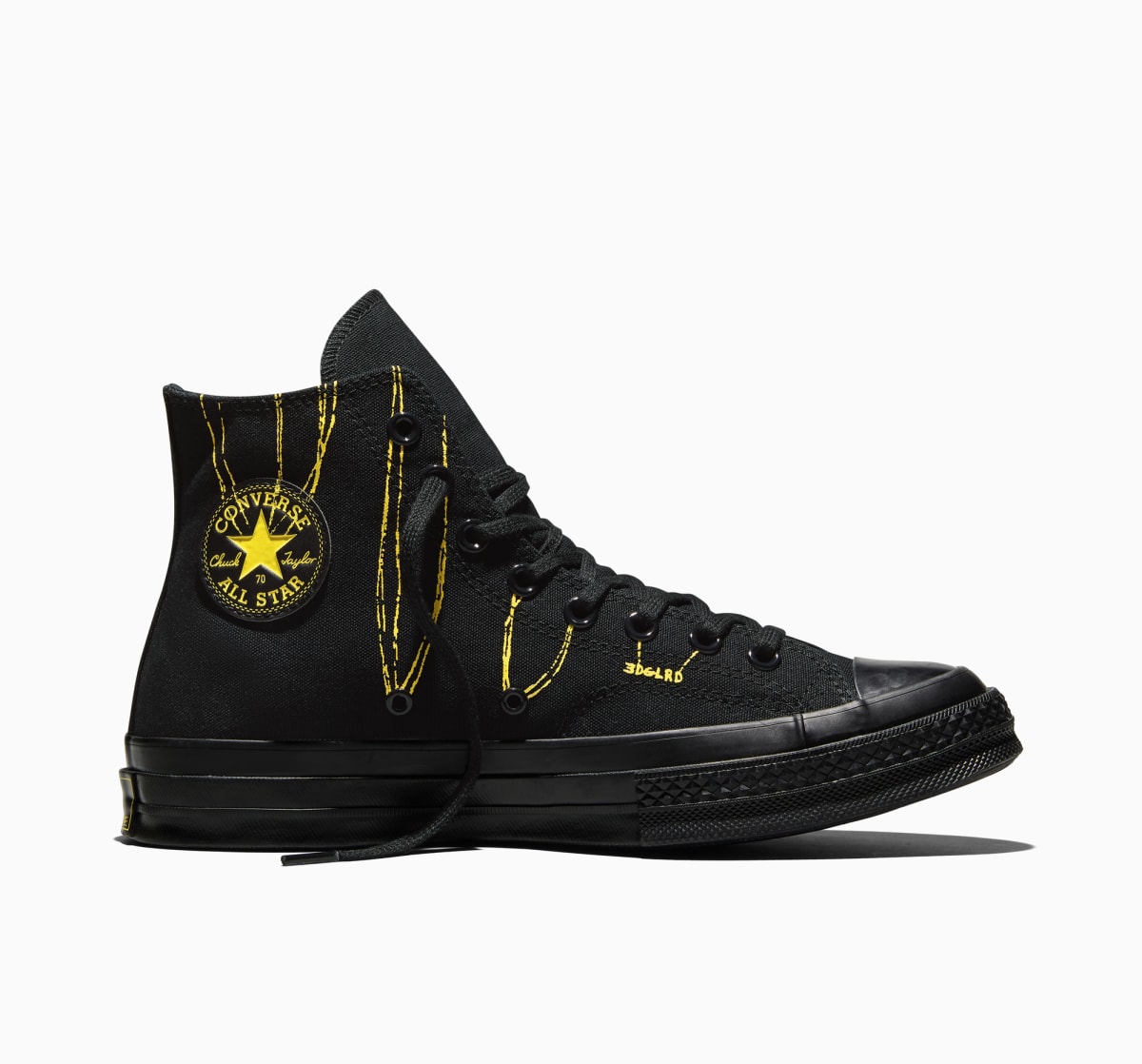 Converse x EDGLRD Chuck 70 "Black / Yellow / Black"