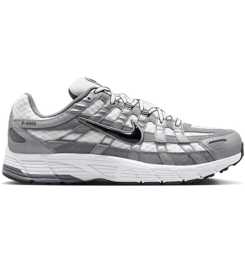 Nike P-6000 White Metallic Cool Grey Black