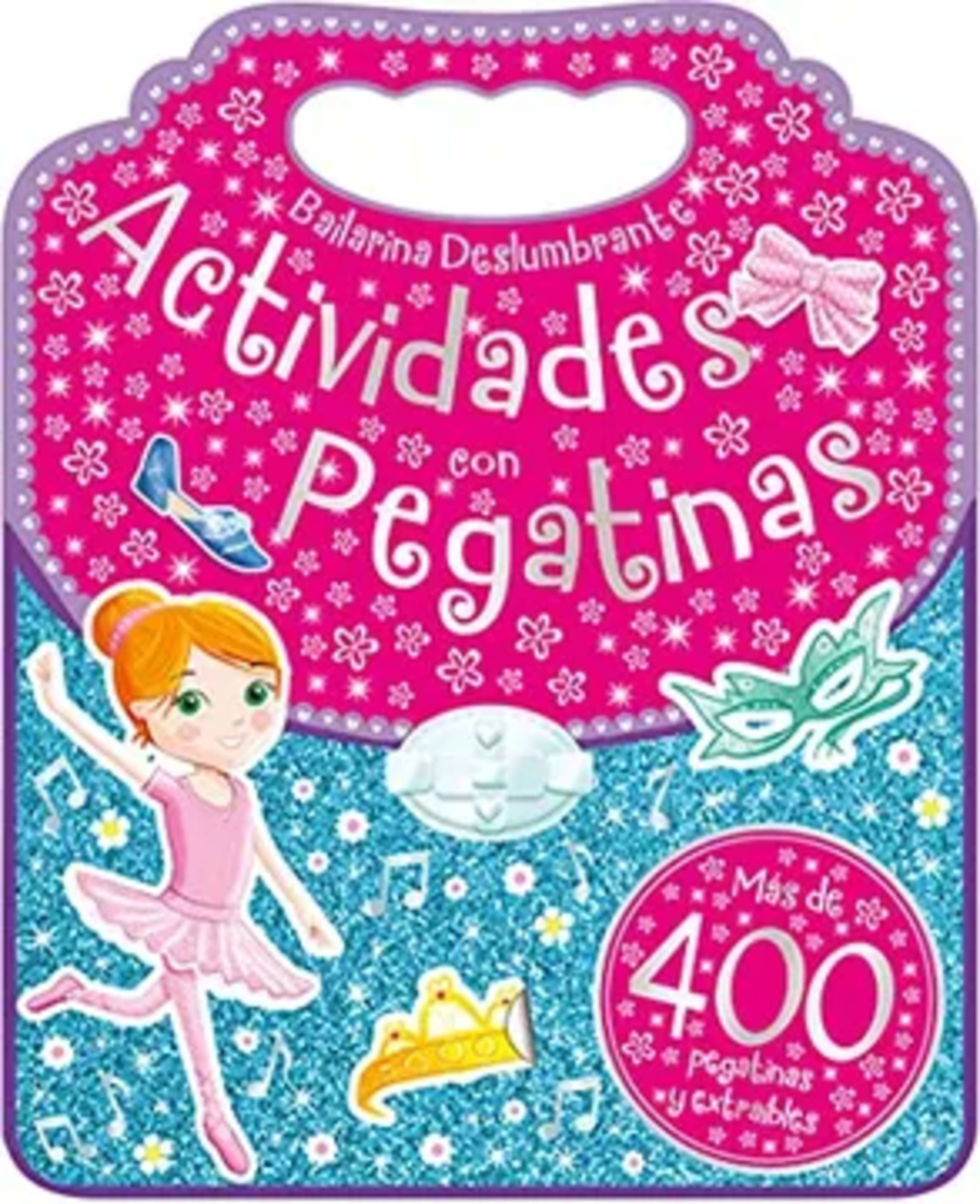 Bailarina deslumbrante . Actividades con pegatinas