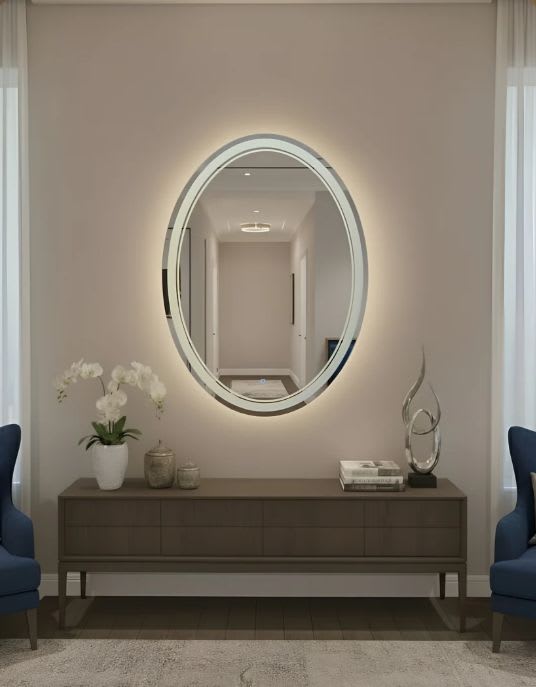Brizzio PS FA041 Round LED Mirror