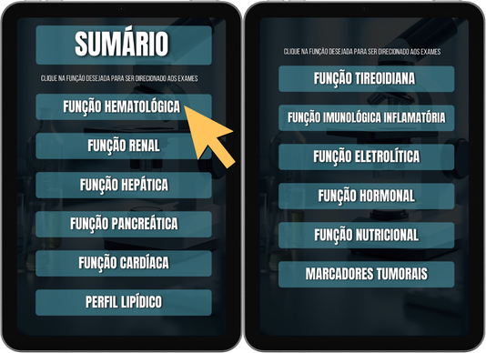 Selecionando a função clínica no guia