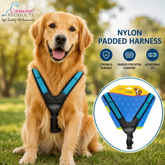 Nylon Padded Harness by Canine product