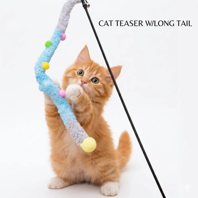 Cat Teaser w/long tail cp-4167 by Canine product