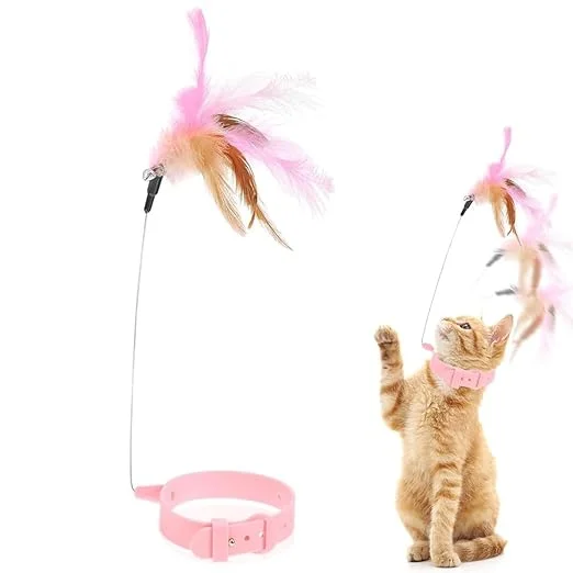 CAT TEASING COLLAR TOYNESS by Petmaza