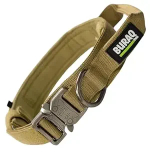 TACTICAL DOG COLLAR HEAVY DUTY (S) by Petmaza