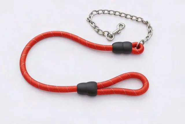 LEASH WITH CHAIN by Petmaza