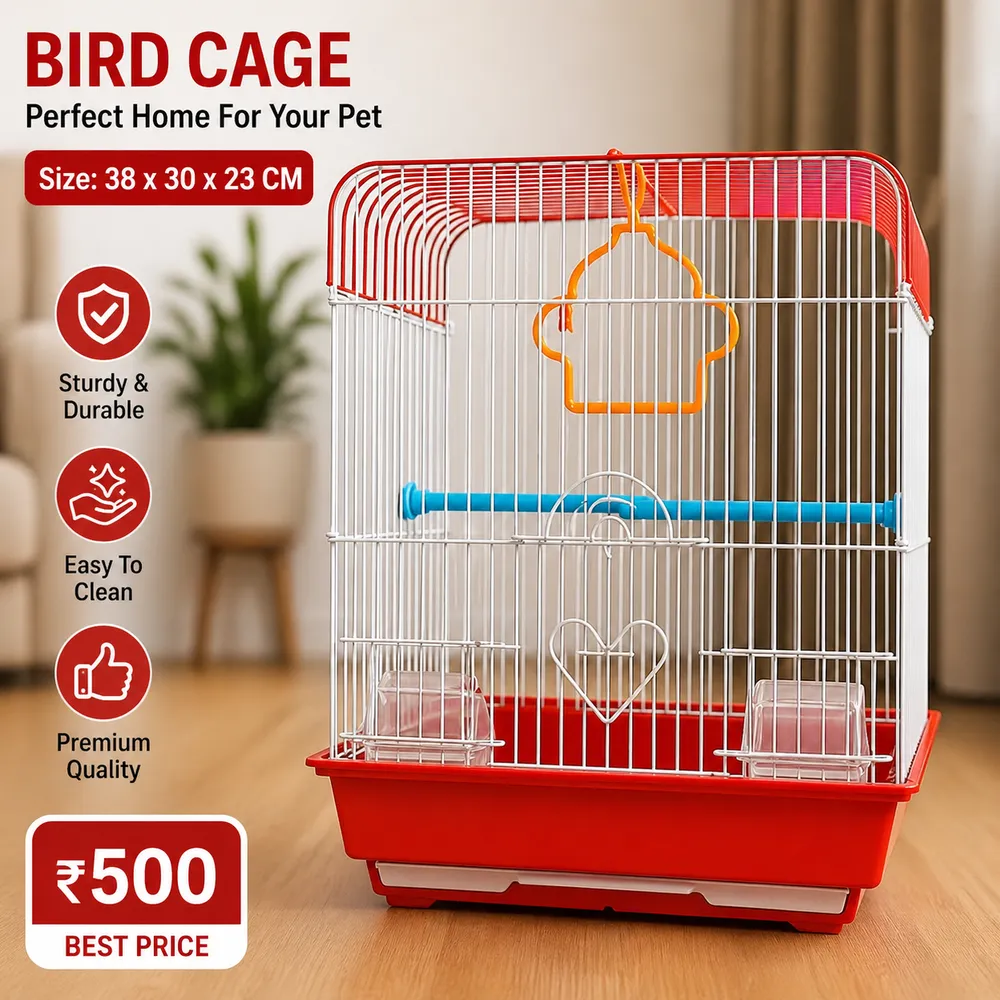 Premium Bird Cage for Small Birds 🐦 by Petmaza