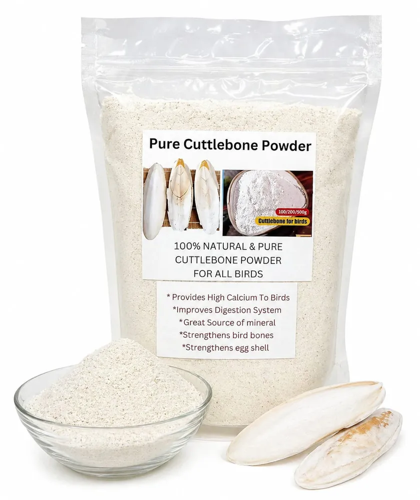 Pure Cuttle bone Powder by Petmaza