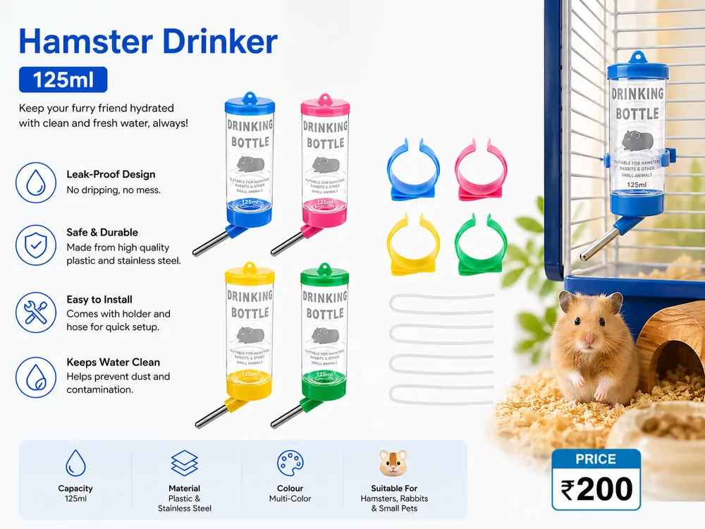 HAMSTER WATER BOTTLE by Petmaza