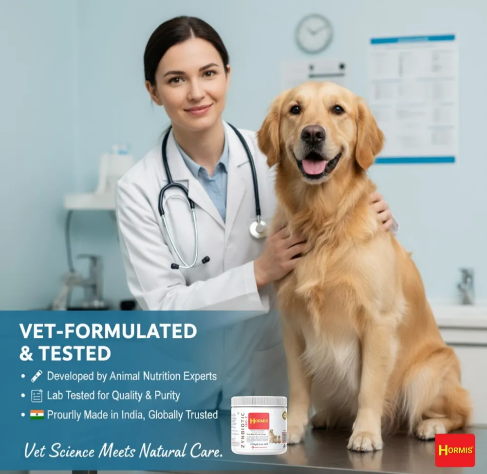 HORMIS ZYNBIOTIC 180-Z Dog Probiotic Powder 250g by Petmaza