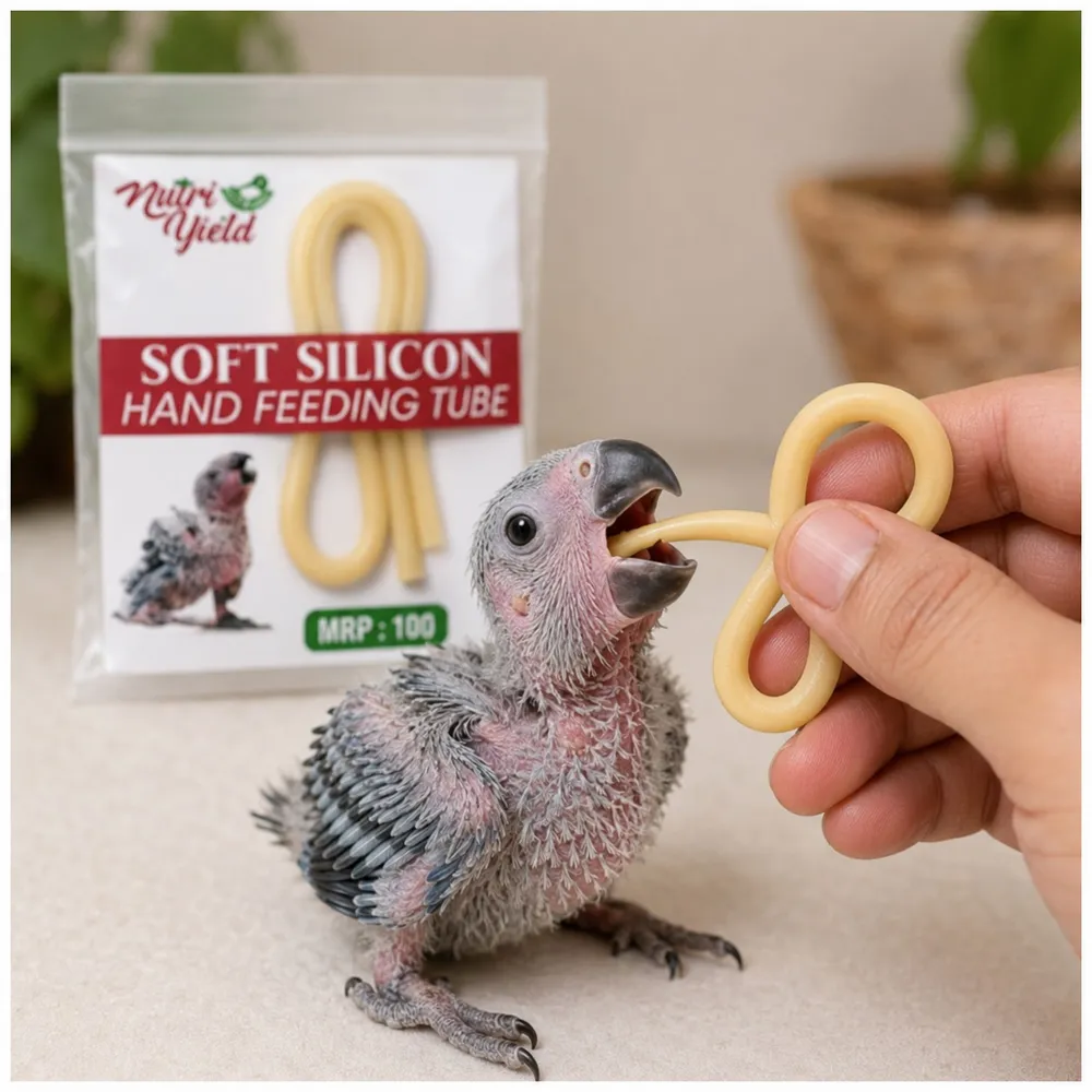 Soft Silicone Hand Feeding Tube for Birds (30 cm) by Petmaza