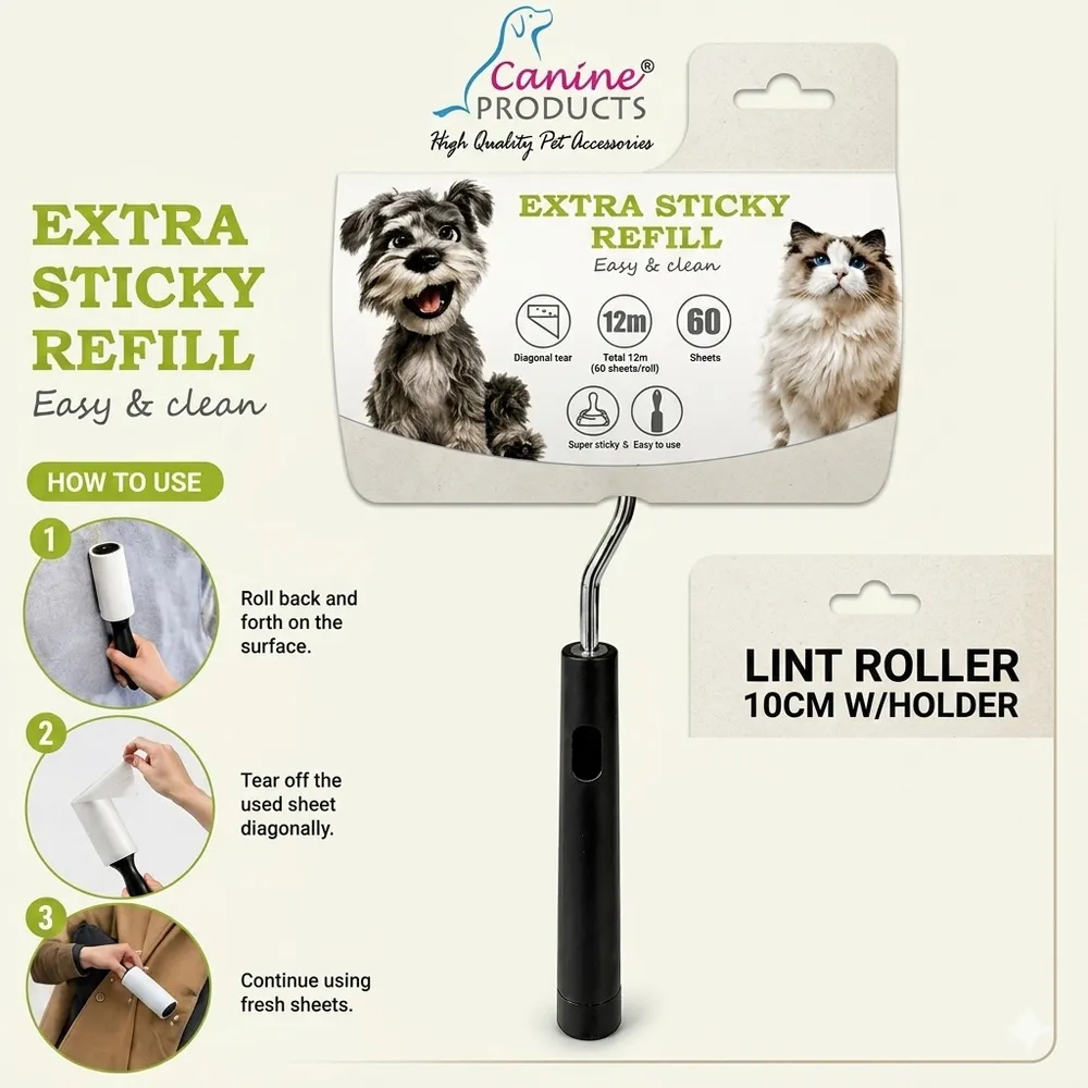 Lint Roller 10 cm W/Holder Cp-1702 by Canine product