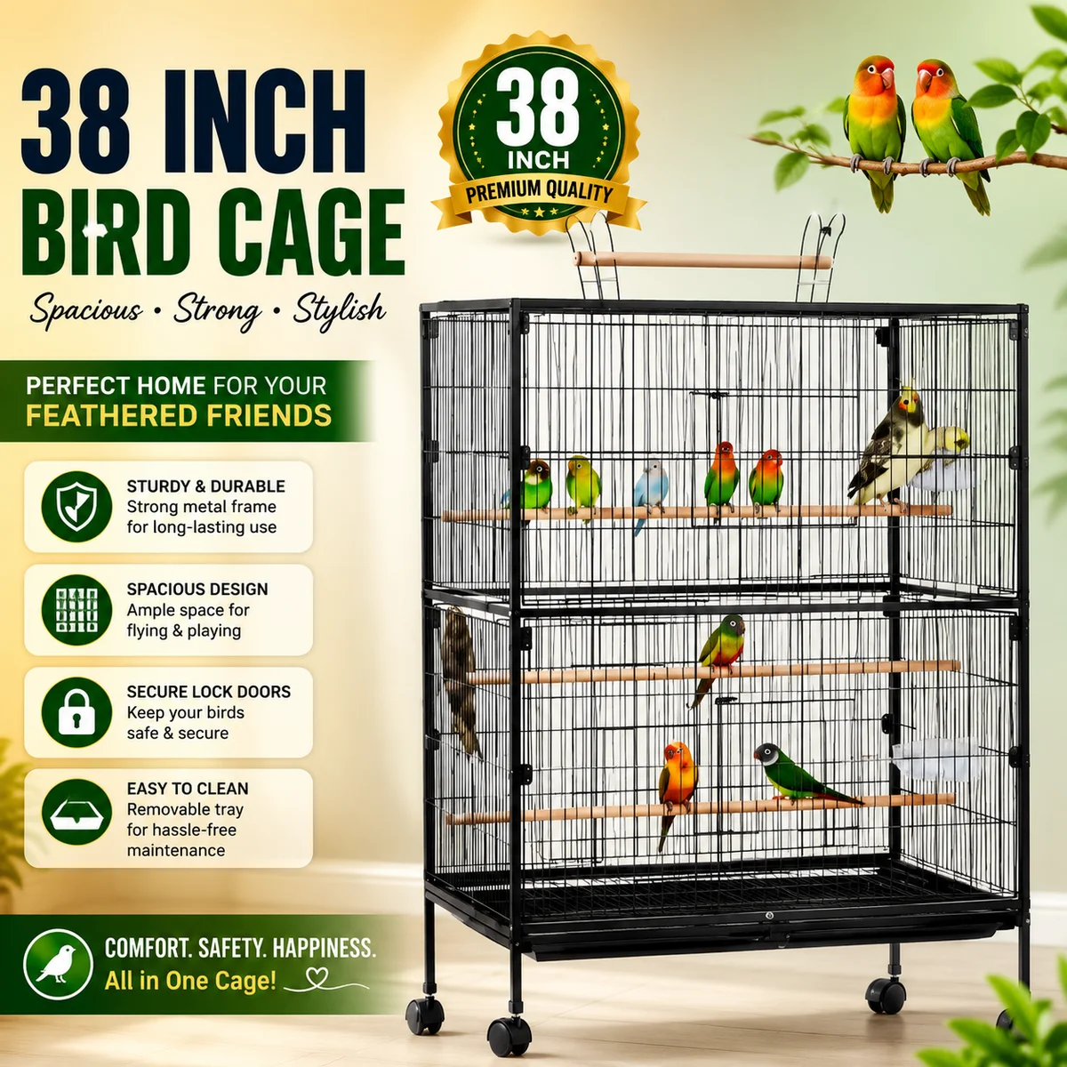 Bird Cage 38 Inch by BURAQ