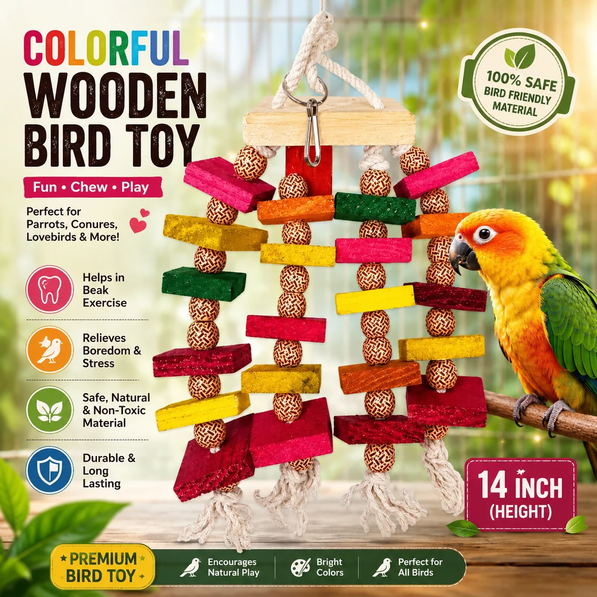 Chew and Climb Hanging Fun Ladder by Petmaza