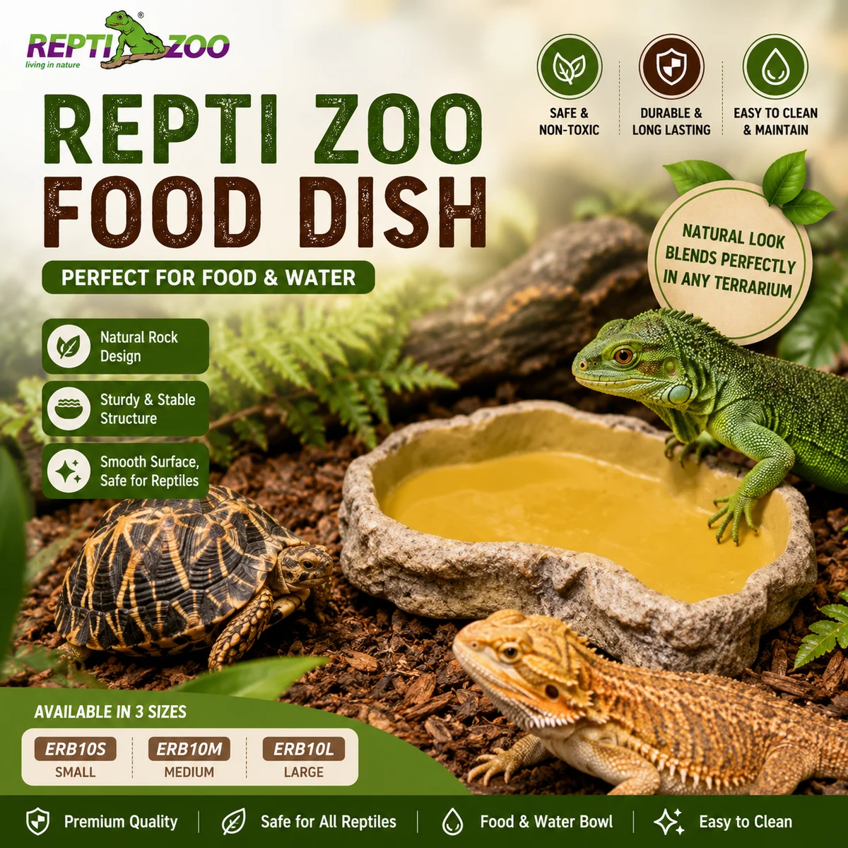 Repti Zoo Food Dish by Petmaza