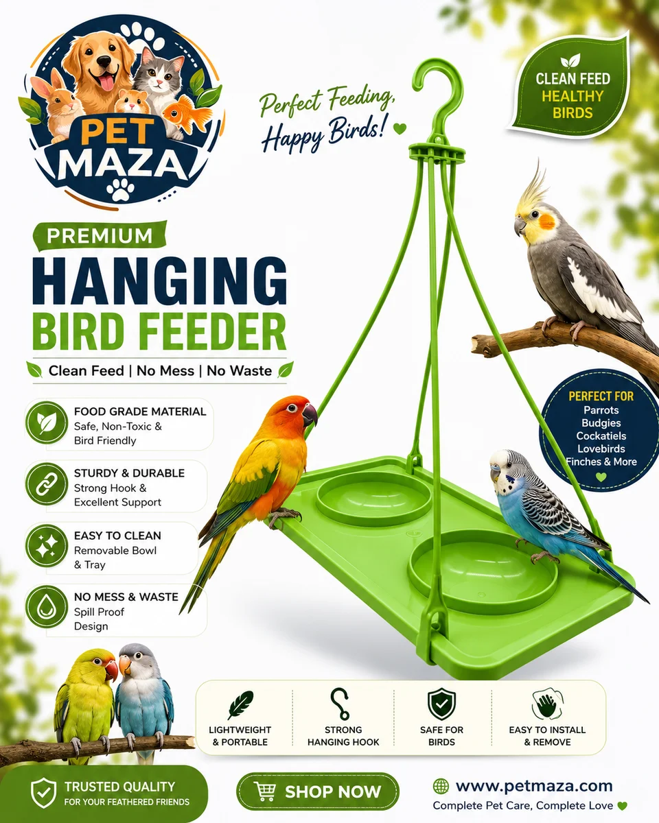 BIRD FOOD FEEDER AND BIRTH TUBH by Petmaza