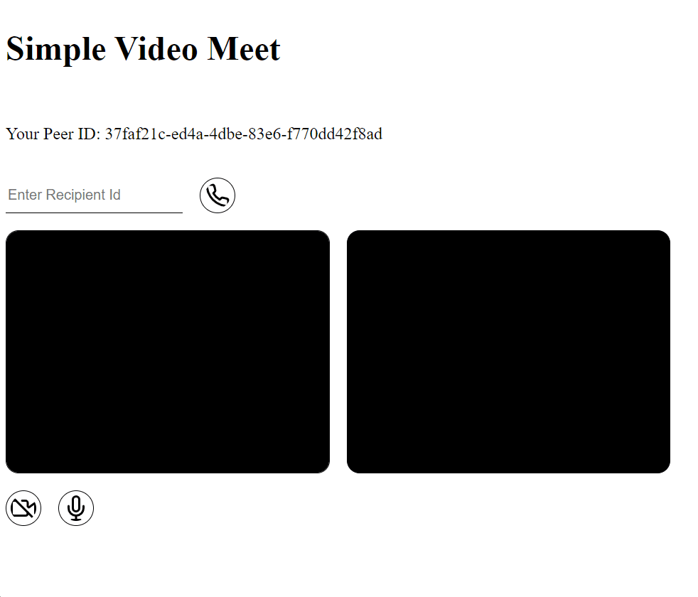 Screenshot of simple-video-meet