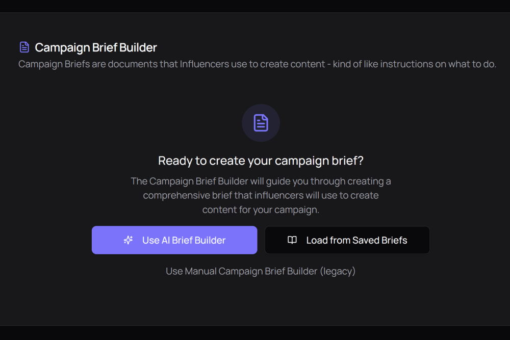 Create your campaign — Mega Donkey product screenshot