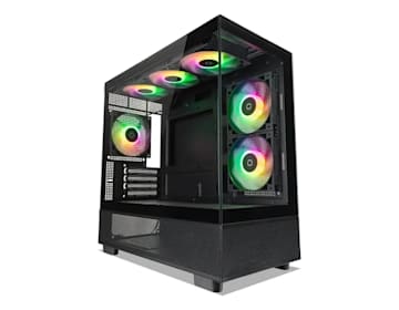 GABINETE TECWARE INFINITY M BLACK/WHITE 6 FANES