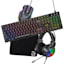 Combo Gamer RAPTOR Teclado Membrana 104 teclas + Mouse RGB 7200dpi + Mouse Pad S + Auricular 3.5 1