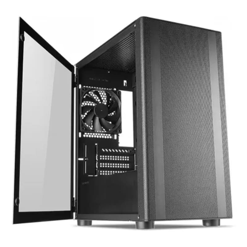 Gabinete TECWARE FLATLINE TG M ATX NEGRO / BLANCO