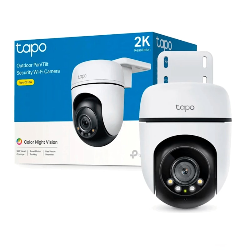 Cámara IP TP-Link Tapo 2K con Movimiento Remoto y Visión Día/Noche