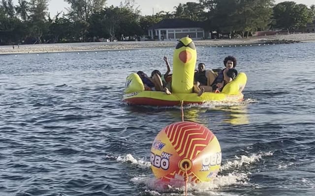 Big Mable Tube Ride at Arawak Cay