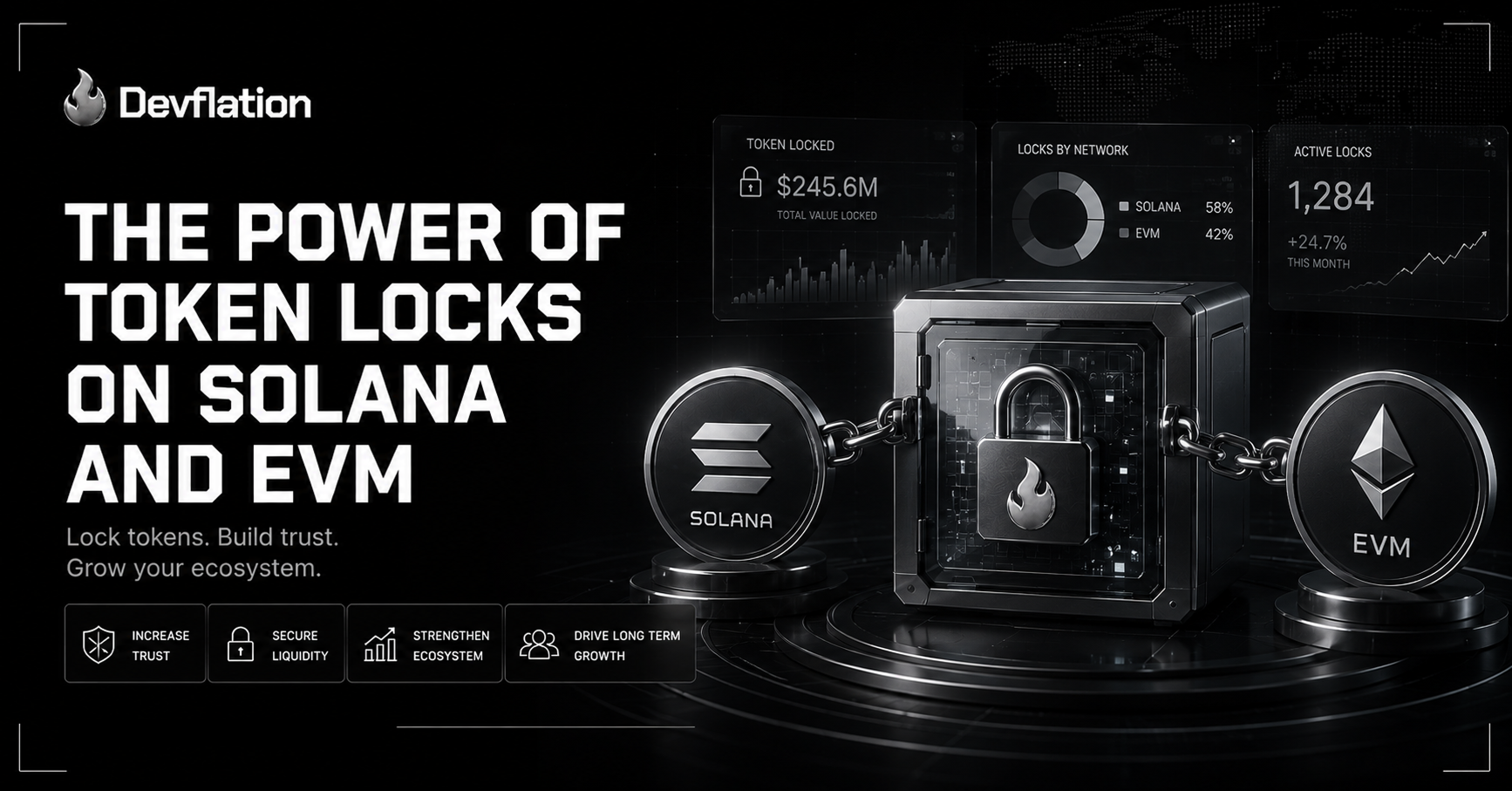 Token locks visual representation