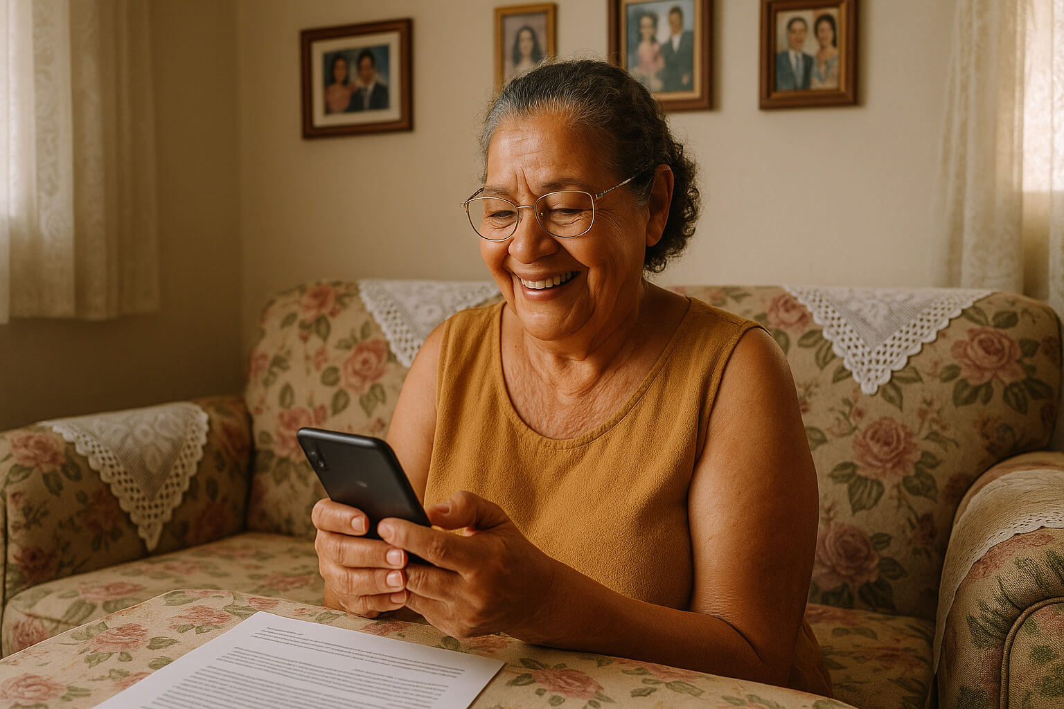 Print de conversa no WhatsApp mostrando facilidade de contato