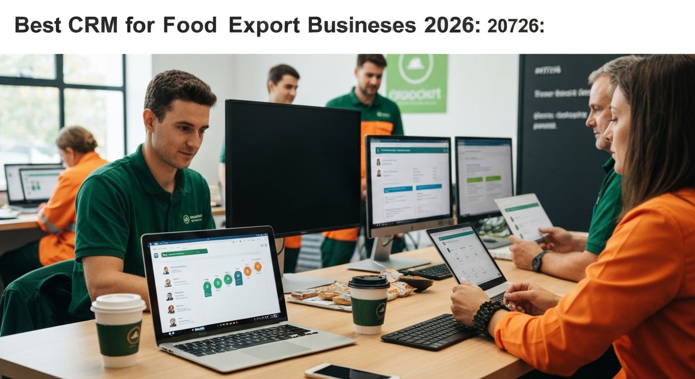 CRM dashboard comparison for food export business pipeline management