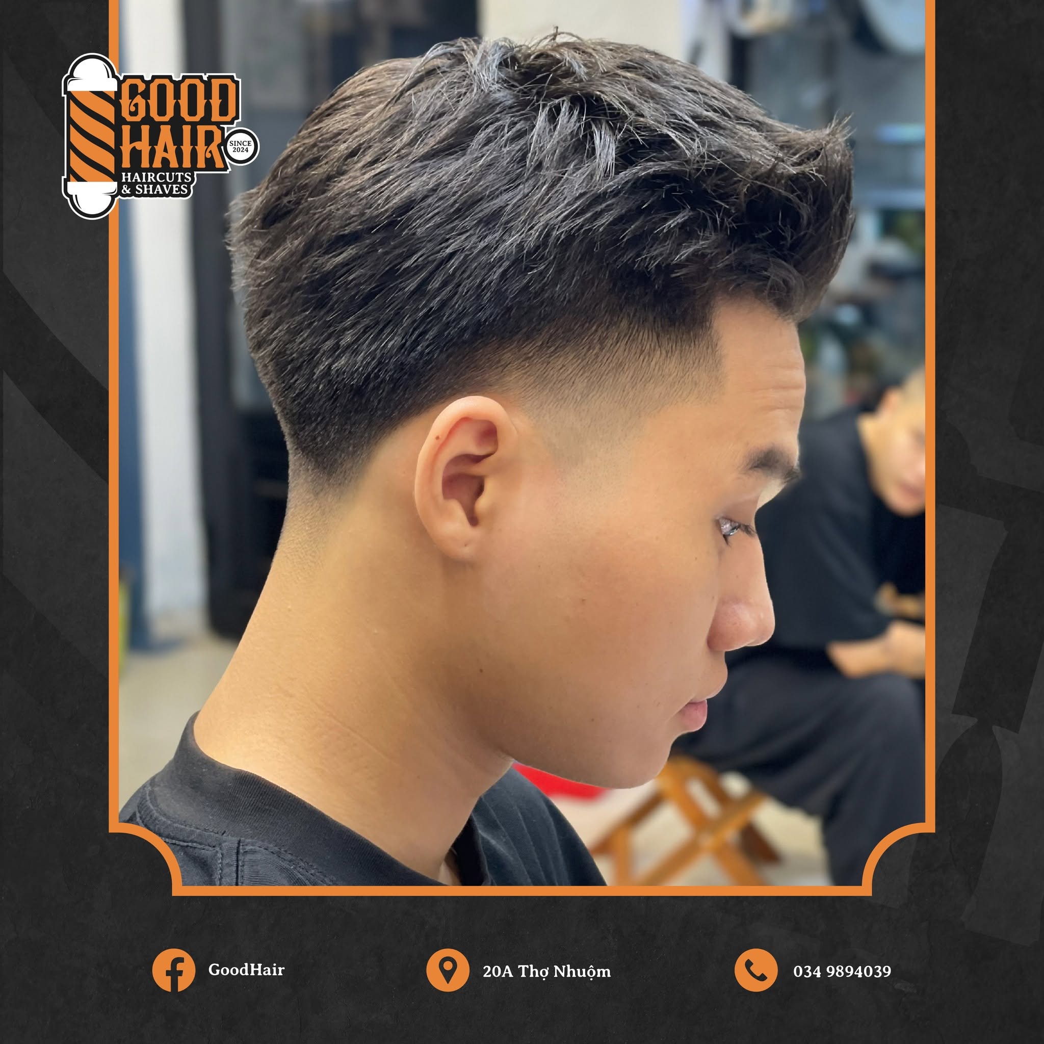 Textured crop, matte finish