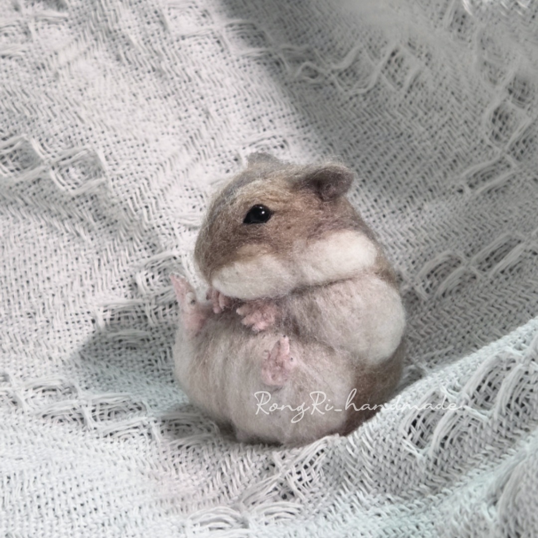 羊毛氈手作作品－侏儒小倉