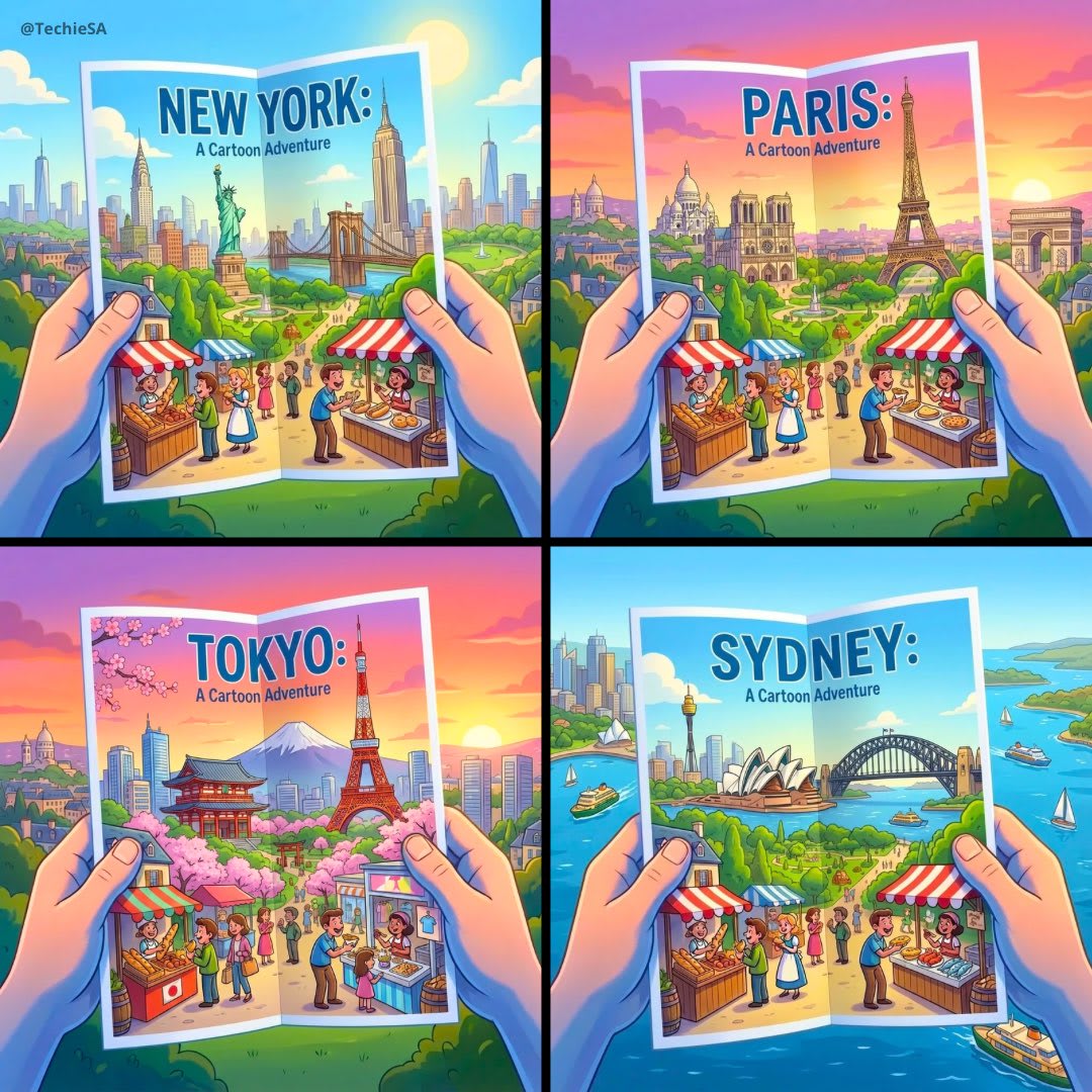 City Posters by Nano Banana Pro example 1