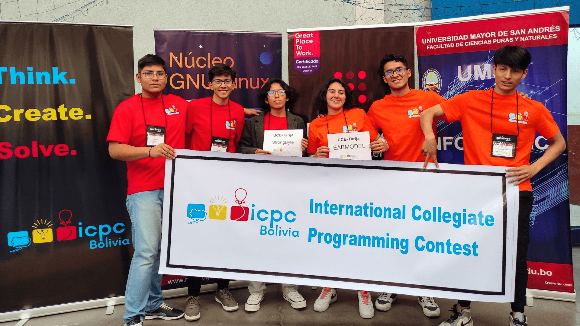 Photo with the ICPC team (Strong Byte)