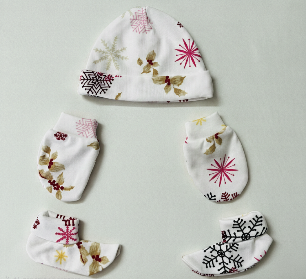 Cap & Mittens Bootties