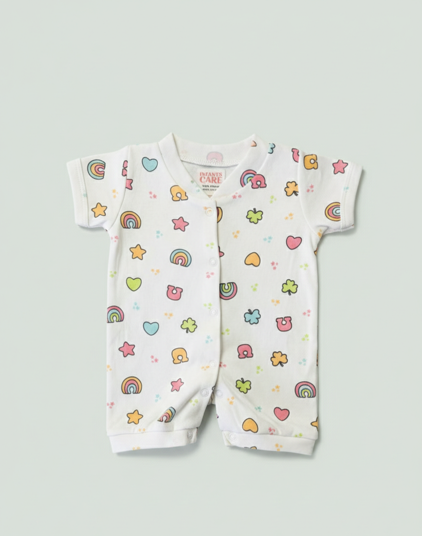 Half Romber Multi Print - Off white