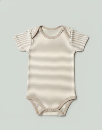 Onesie Stripe Pattern - Soft Beige - image 1