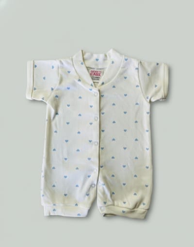 Half Romber Flower Print - Light Gray/Beige - image 1