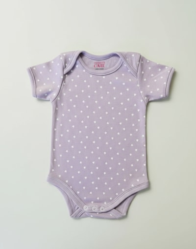 Onesie Dot Print - Purple - image 1