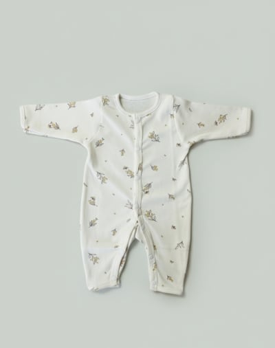 Jumpsuit Flower print - Off White - image 1