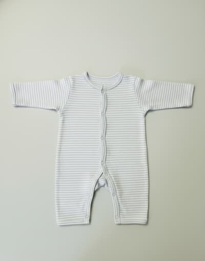 Jumpsuit Strip Pattern - Light Grey - image 1