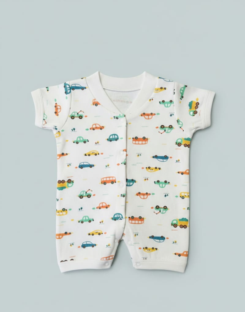 Half Romber Off White - Car Print image 1