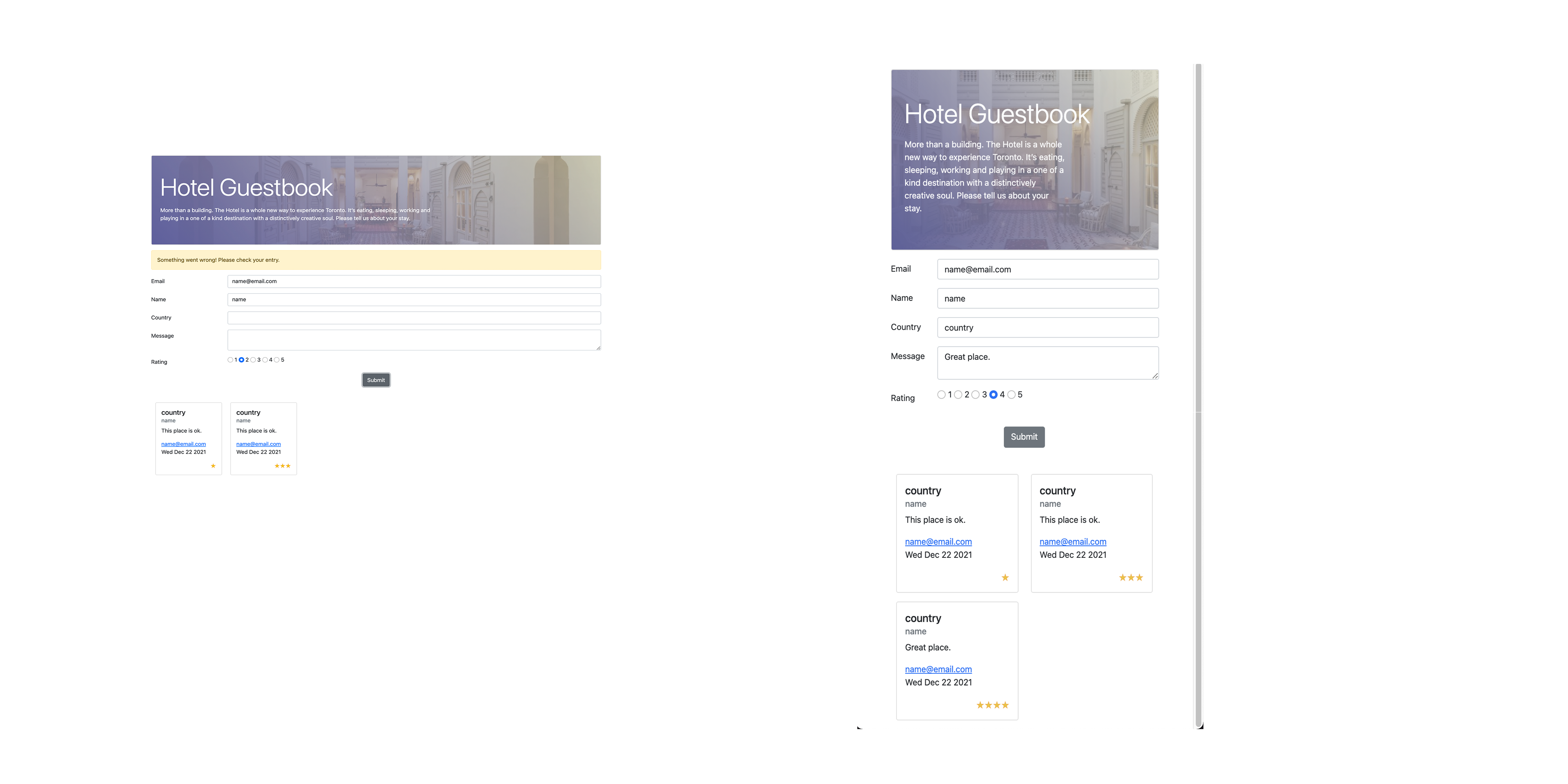GitHub shaunamohan/hotelguestbook Responsive Form