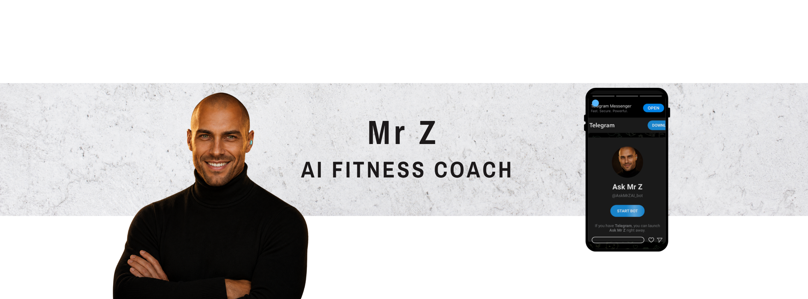 Mr Z AI coaching assistant, available via Telegram as part of The Zōë Method
