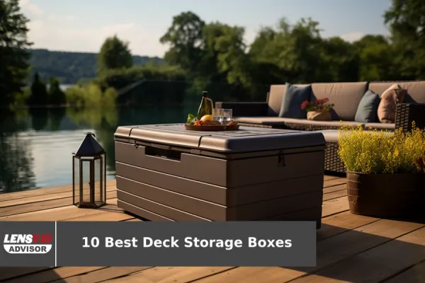 Devoko 100 Gallon Waterproof Large Resin Deck Box Indoor Outdoor